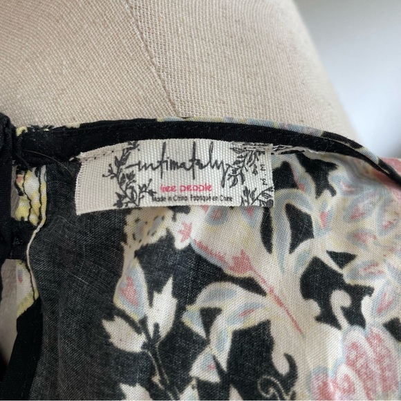 Intimately Free People Darjeeling Black Print Sleeveless Medium - Picture 7 of 8